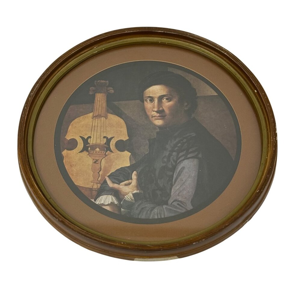Portrait of a Musician by Paolo Zacchia Framed Artwork Wall Hanging